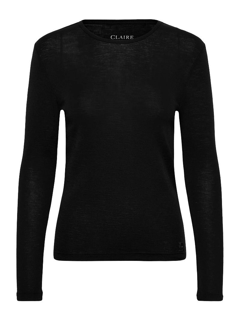 Claire Woman - T-shirt CWAubree - langærmede toppe - black - 1