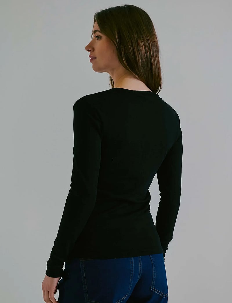 Claire Woman - T-shirt CWAubree - langærmede toppe - black - 3