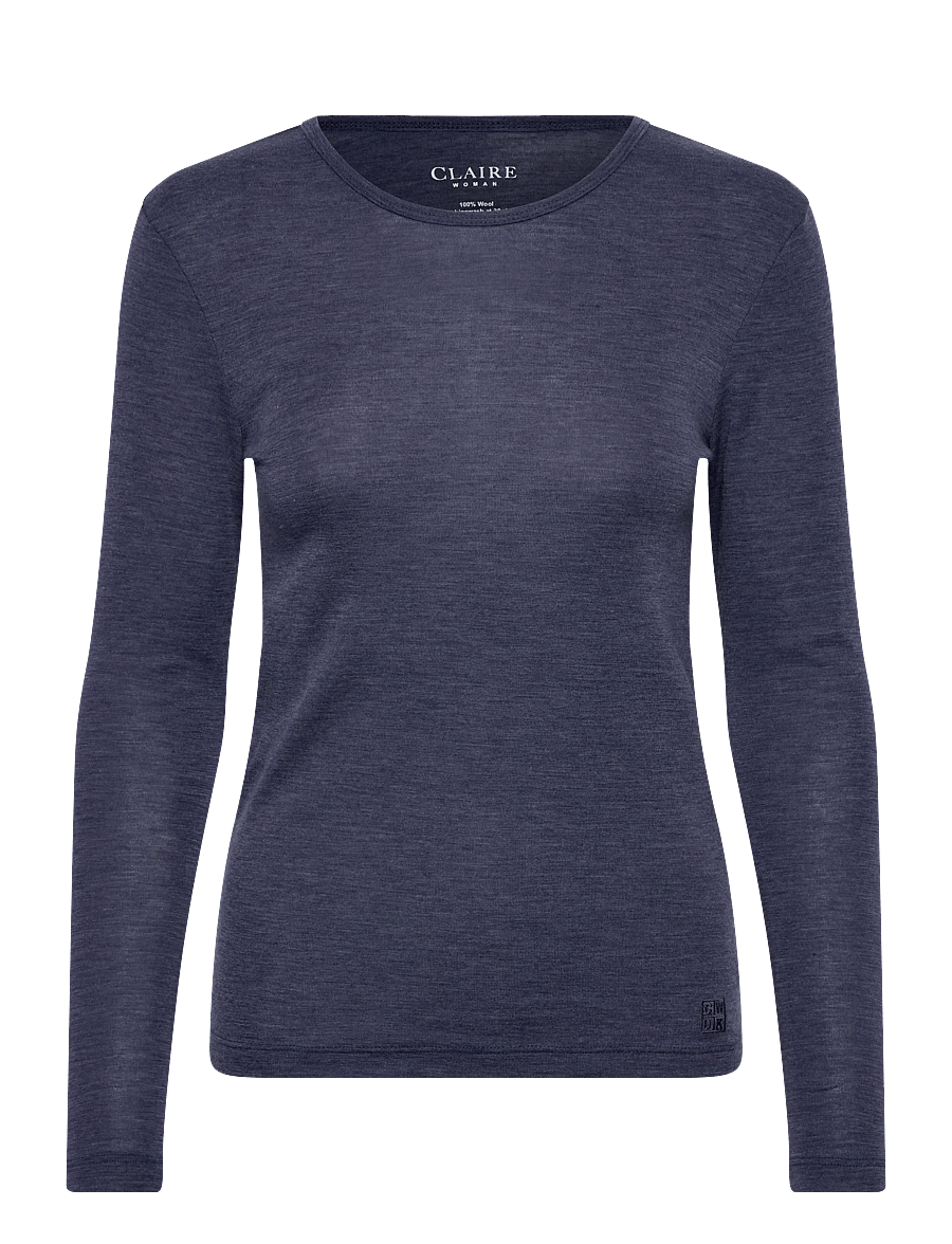 Claire Woman - T-shirt CWAubree - langærmede toppe - blues melange - 1