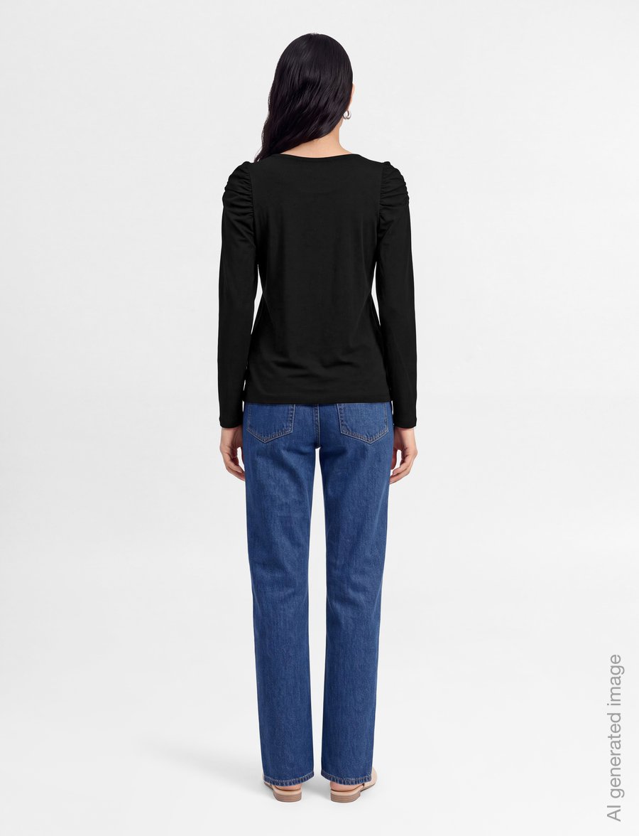 Claire Woman - CWAnne - langærmede toppe - black - 4