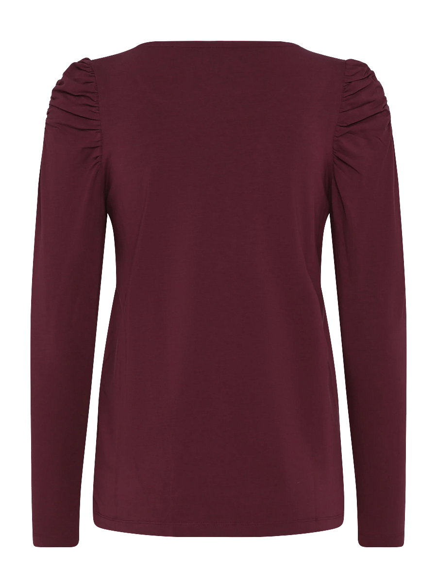 Claire Woman - CWAnne - long-sleeved tops - fig - 1