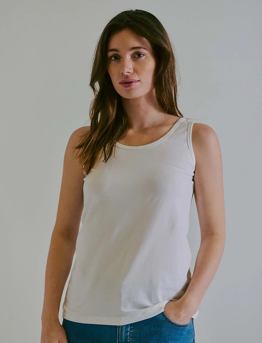 Claire Woman - T-shirt CWAlexa - linnen - white - 3