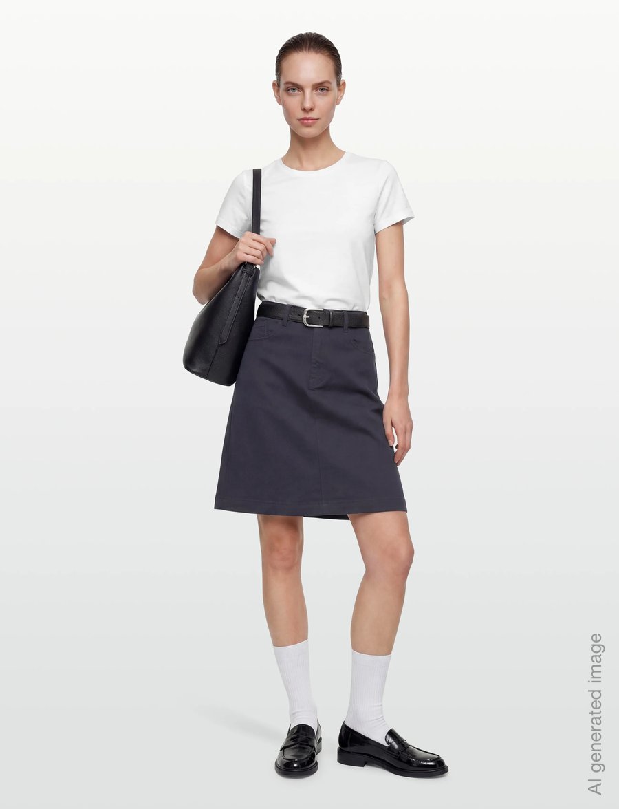 Claire Woman - Cwnagina - denim skirts - dark navy - 0