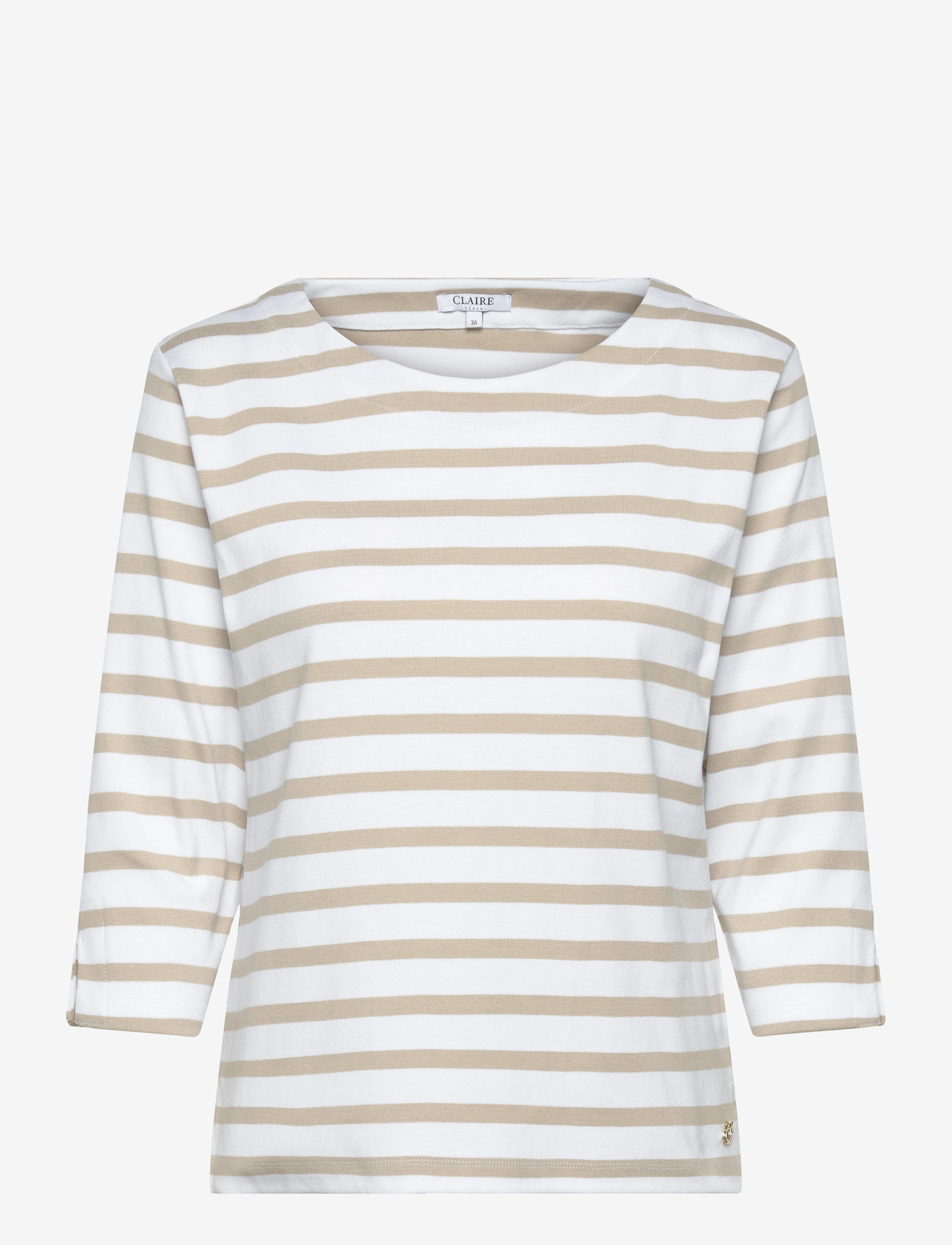 Claire Woman - Cwanette - long-sleeved tops - sand stone - 0