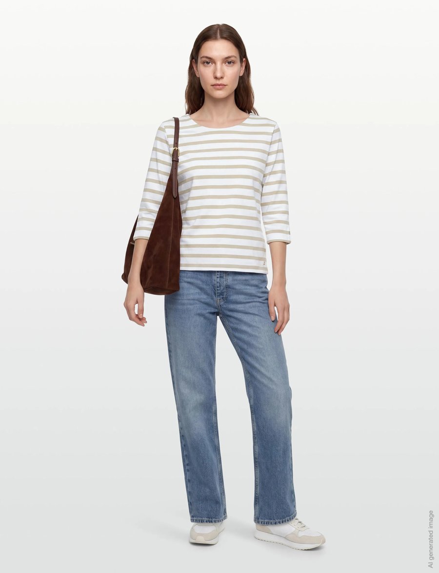 Claire Woman - Cwanette - long-sleeved tops - sand stone - 0