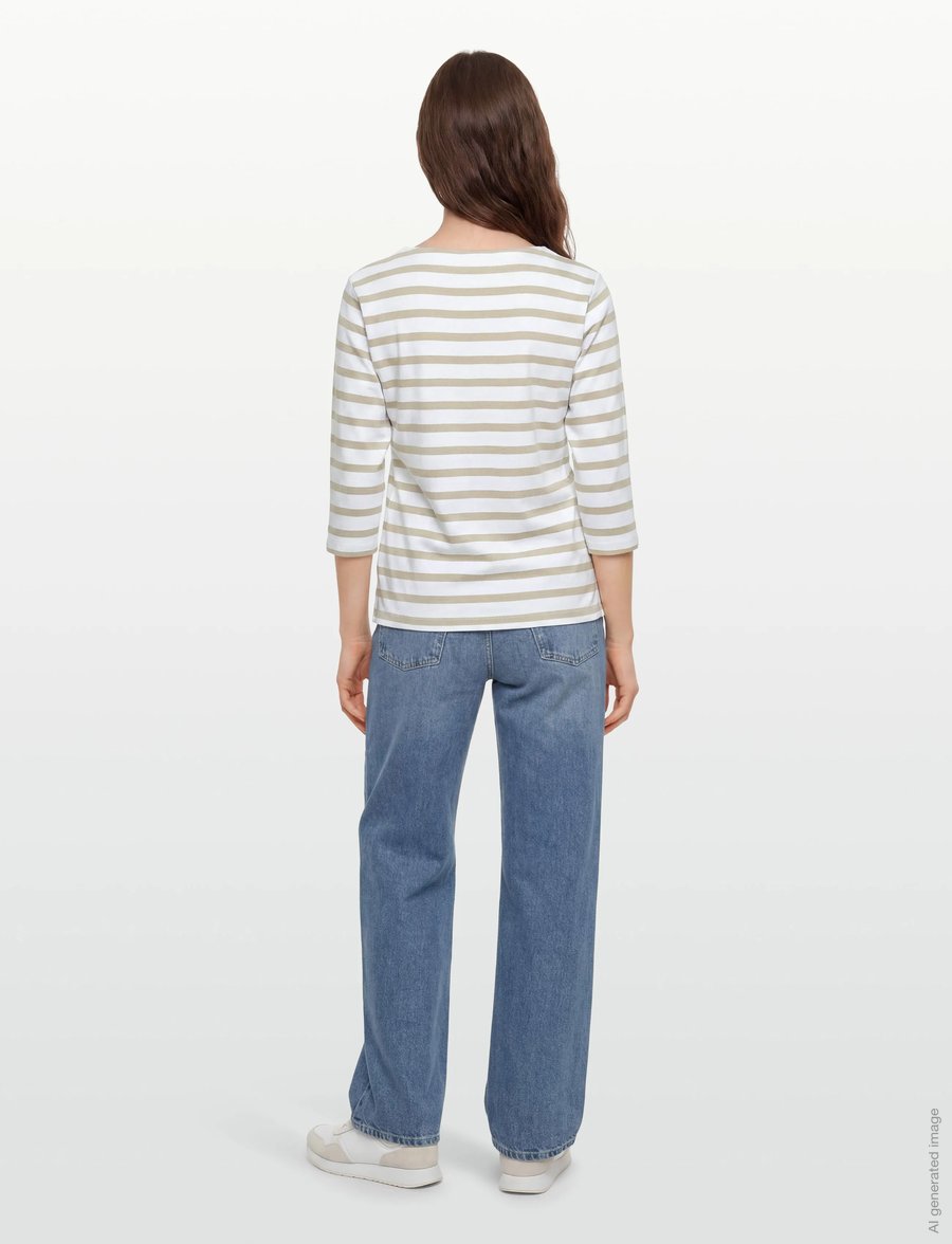 Claire Woman - Cwanette - long-sleeved tops - sand stone - 4