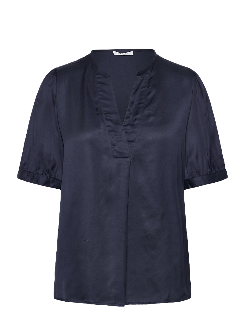 Claire Woman - CWRaphaela - kurzämlige blusen - dark navy - 0