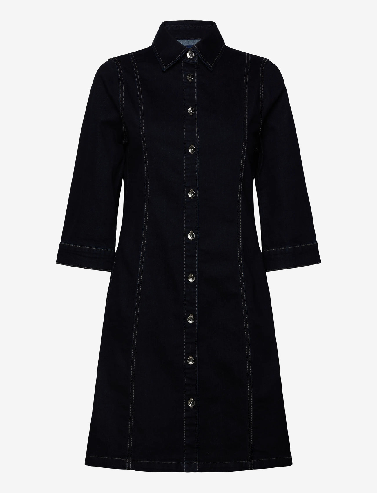 Claire Woman - Cwdaisymariia - skjortekjoler - dark blue denim - 0