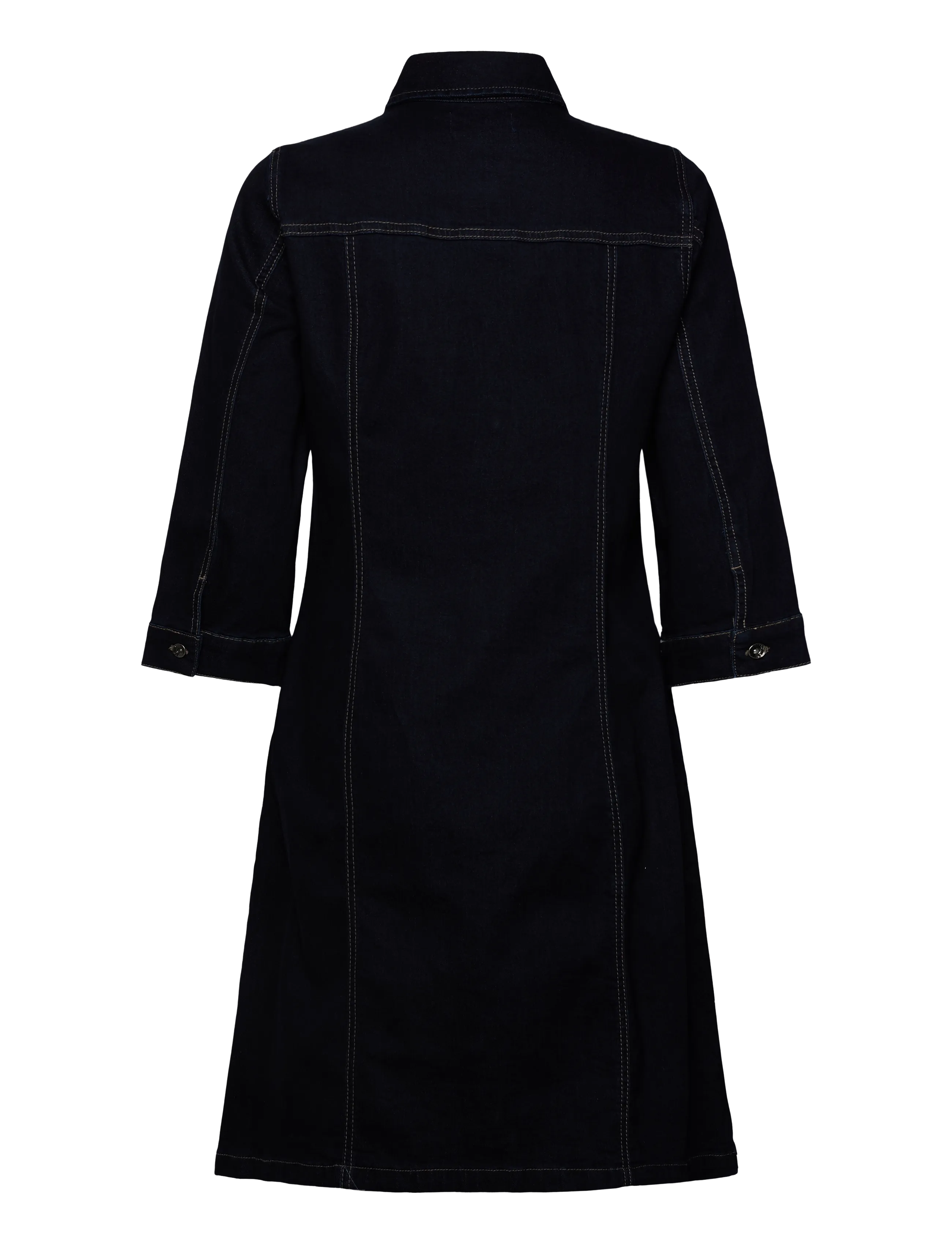 Claire Woman - CWDaisymariia - skjortklänningar - dark blue denim - 1