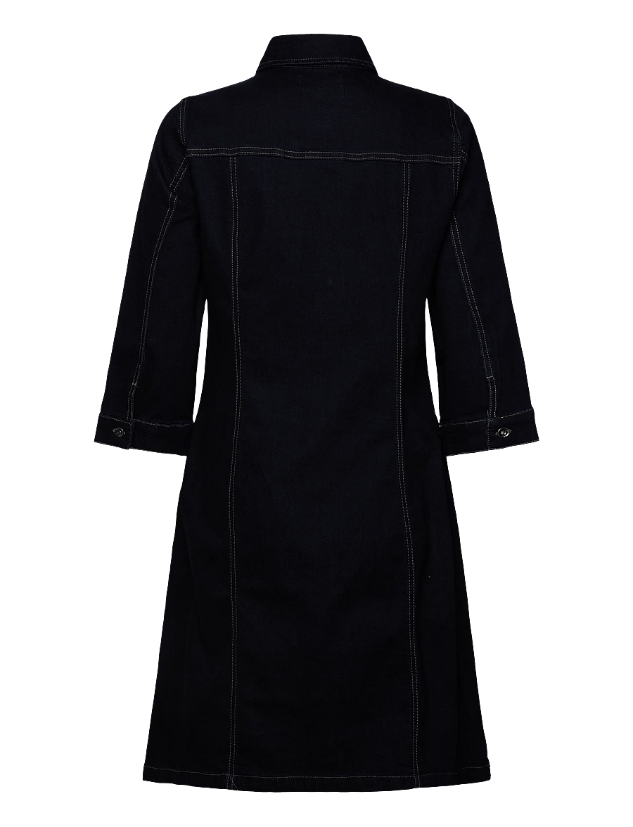 Claire Woman - CWDaisymariia - skjortklänningar - dark blue denim - 1
