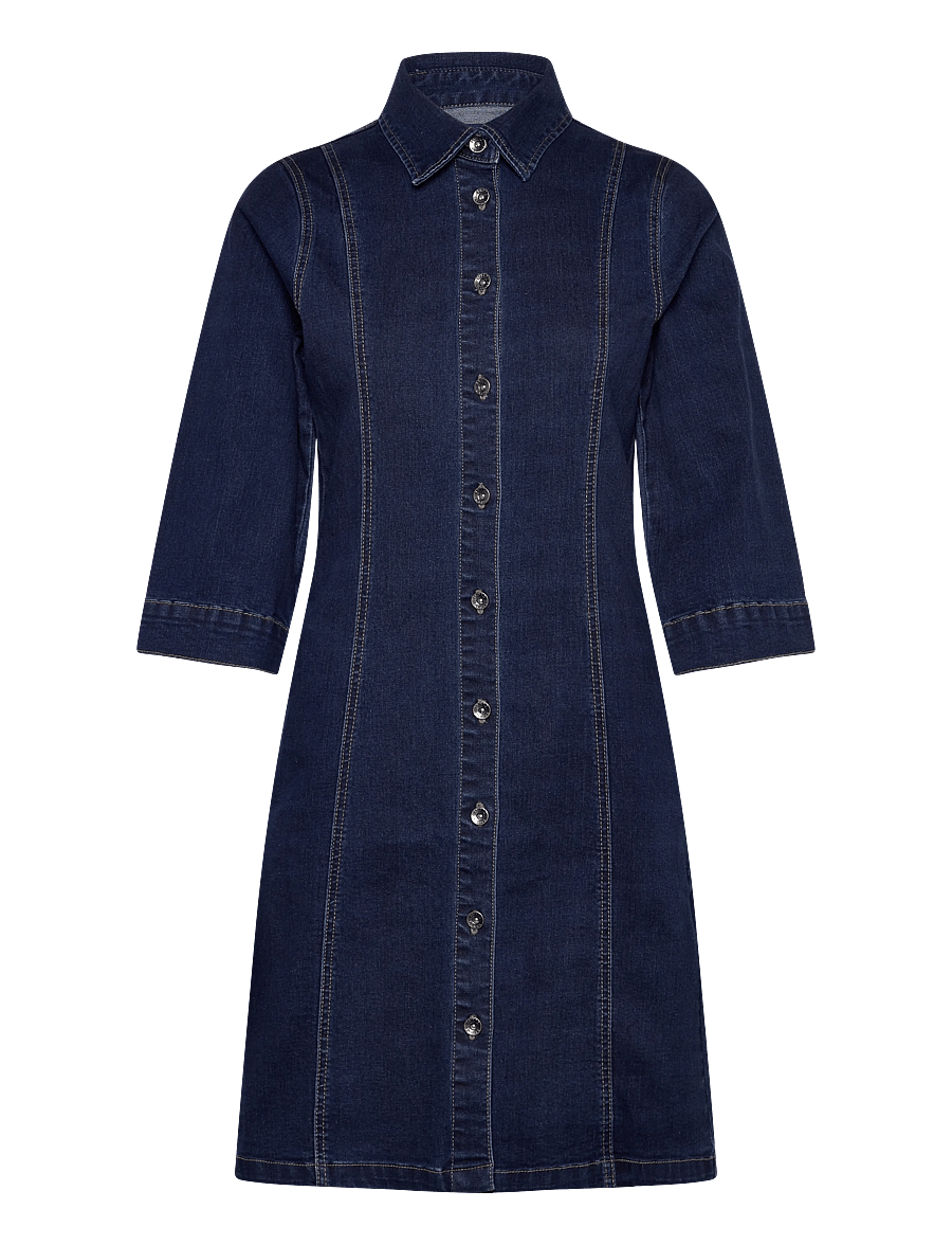 Claire Woman - CWDaisymariia - skjortklänningar - medium blue denim - 1
