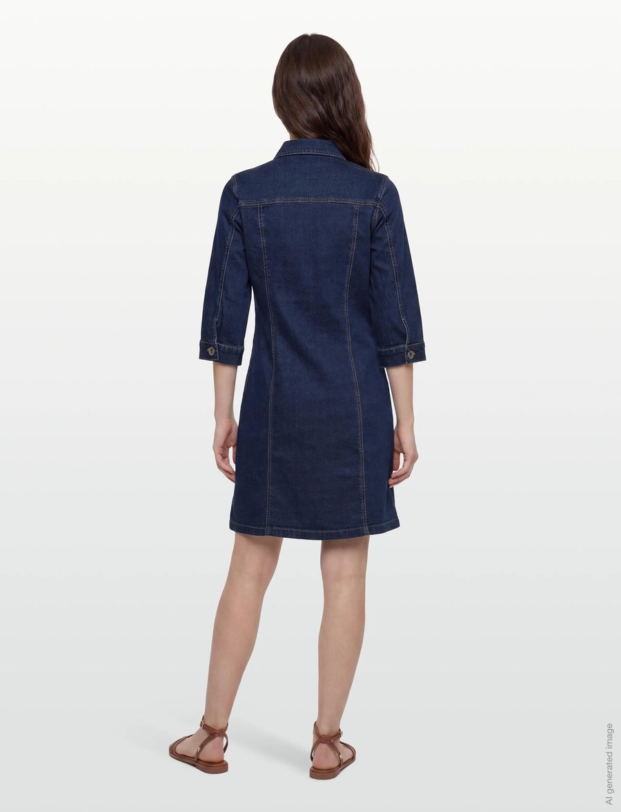 Claire Woman - CWDaisymariia - skjortklänningar - medium blue denim - 4