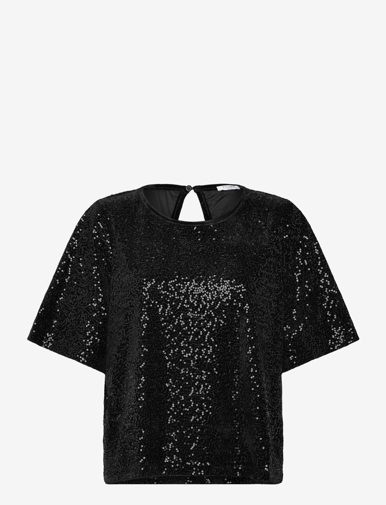 Claire Woman - CWRosalind - kurzämlige blusen - black - 0