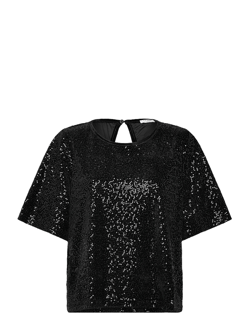 Claire Woman - CWRosalind - kurzämlige blusen - black - 0