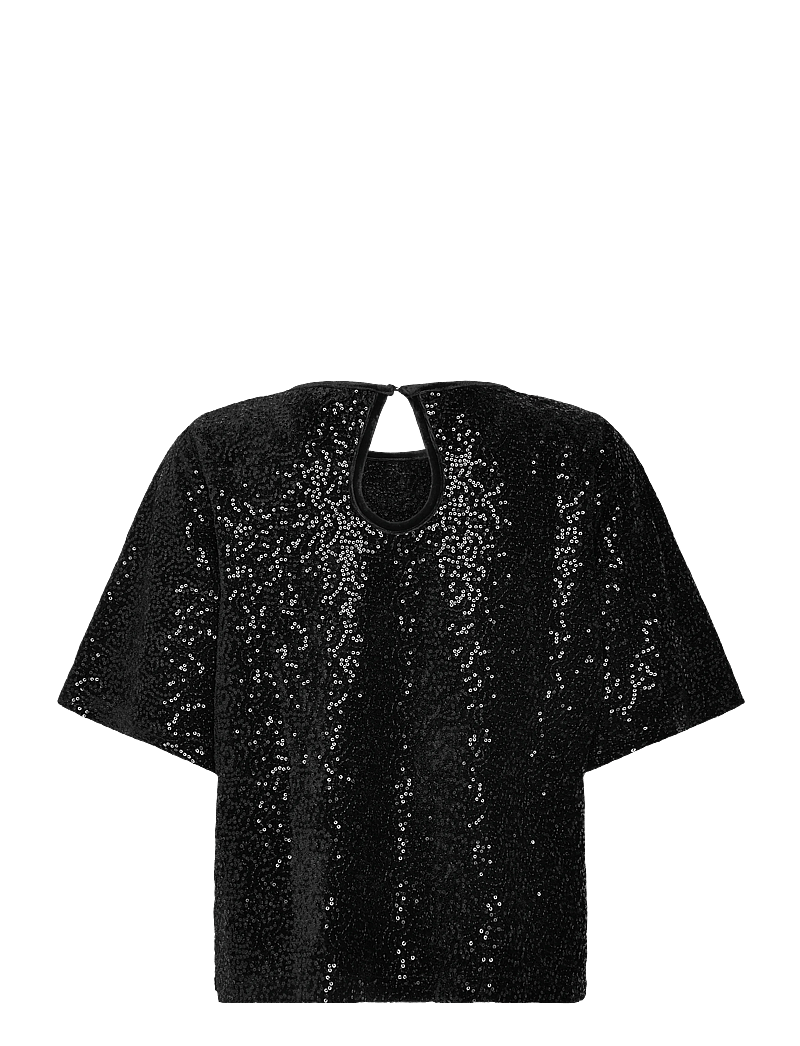 Claire Woman - CWRosalind - blouses à manches courtes - black - 1