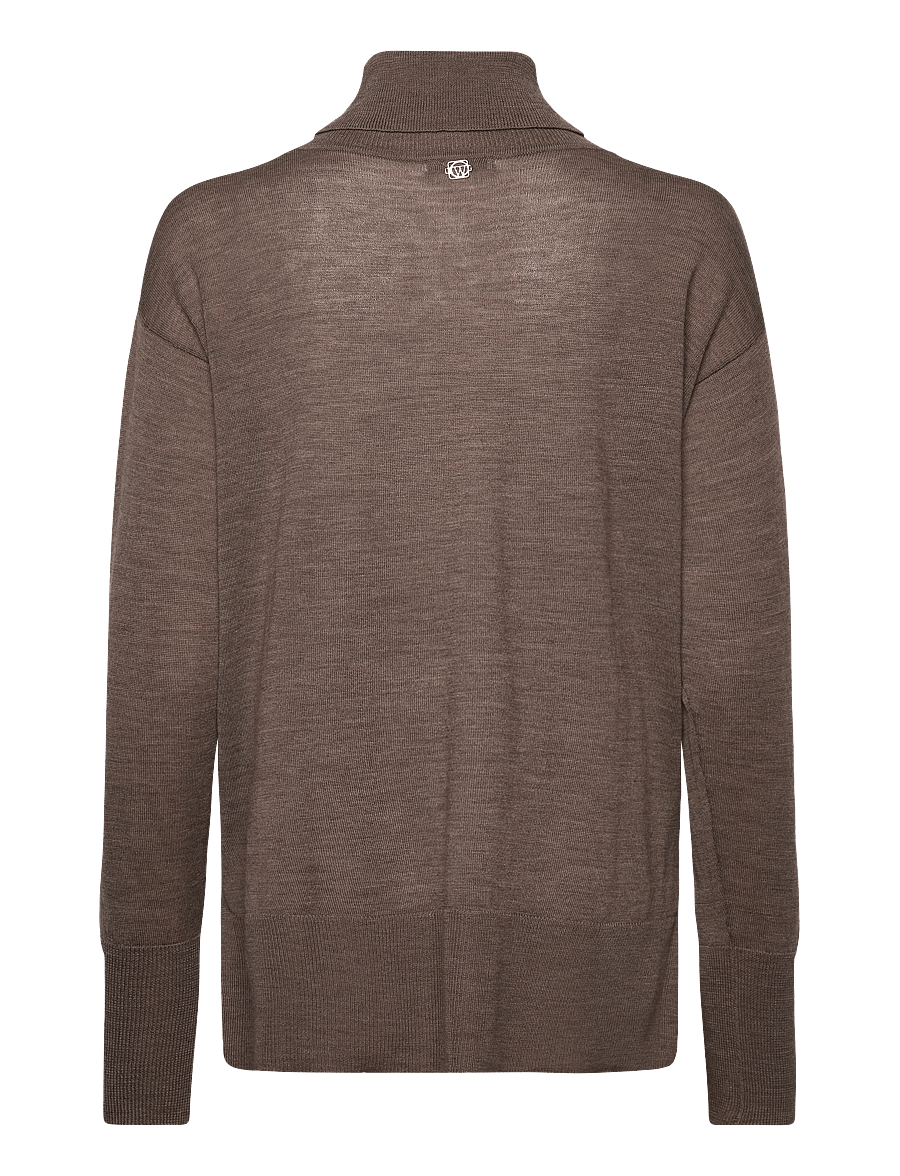 Claire Woman - CWPaola - rollkragenpullover - cacao melange - 2