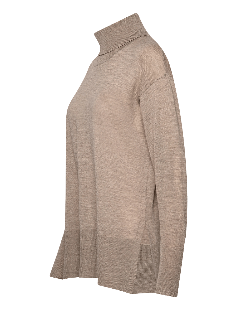 Claire Woman - CWPaola - rollkragenpullover - chinchilla melange - 3