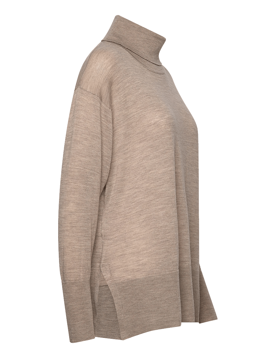 Claire Woman - CWPaola - rollkragenpullover - chinchilla melange - 4