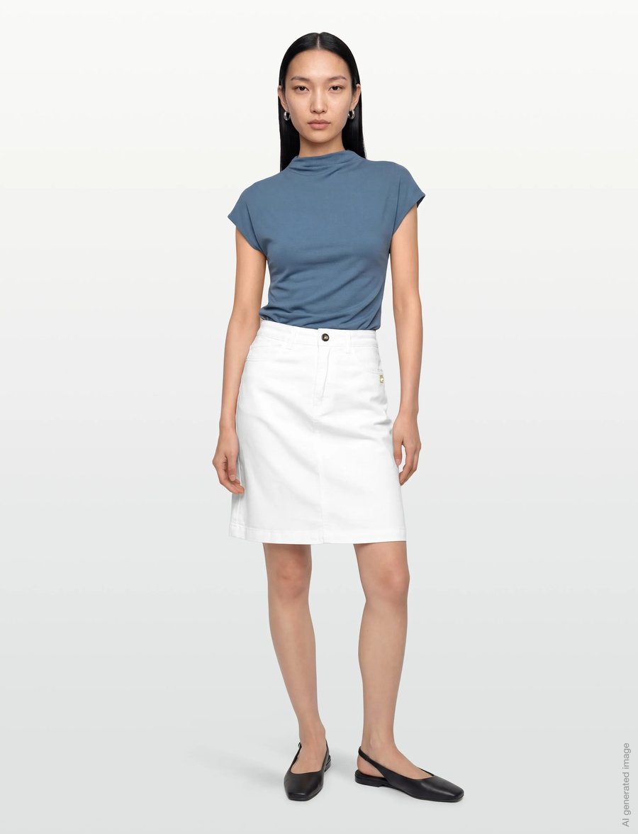 Claire Woman - Cwnagina - short skirts - white - 0