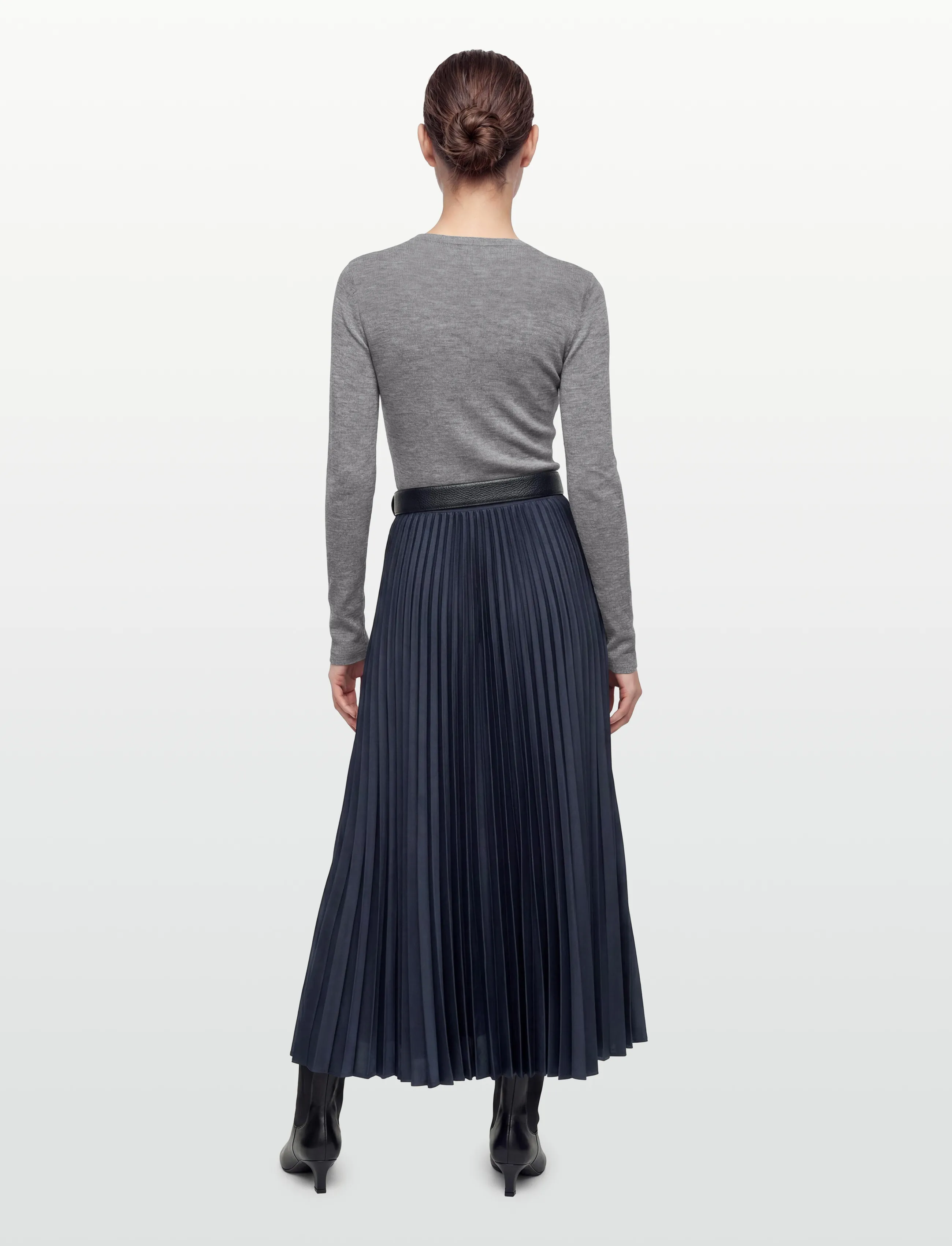 Claire Woman - Skirts CWNalinee - pleated skirts - dark navy - 4
