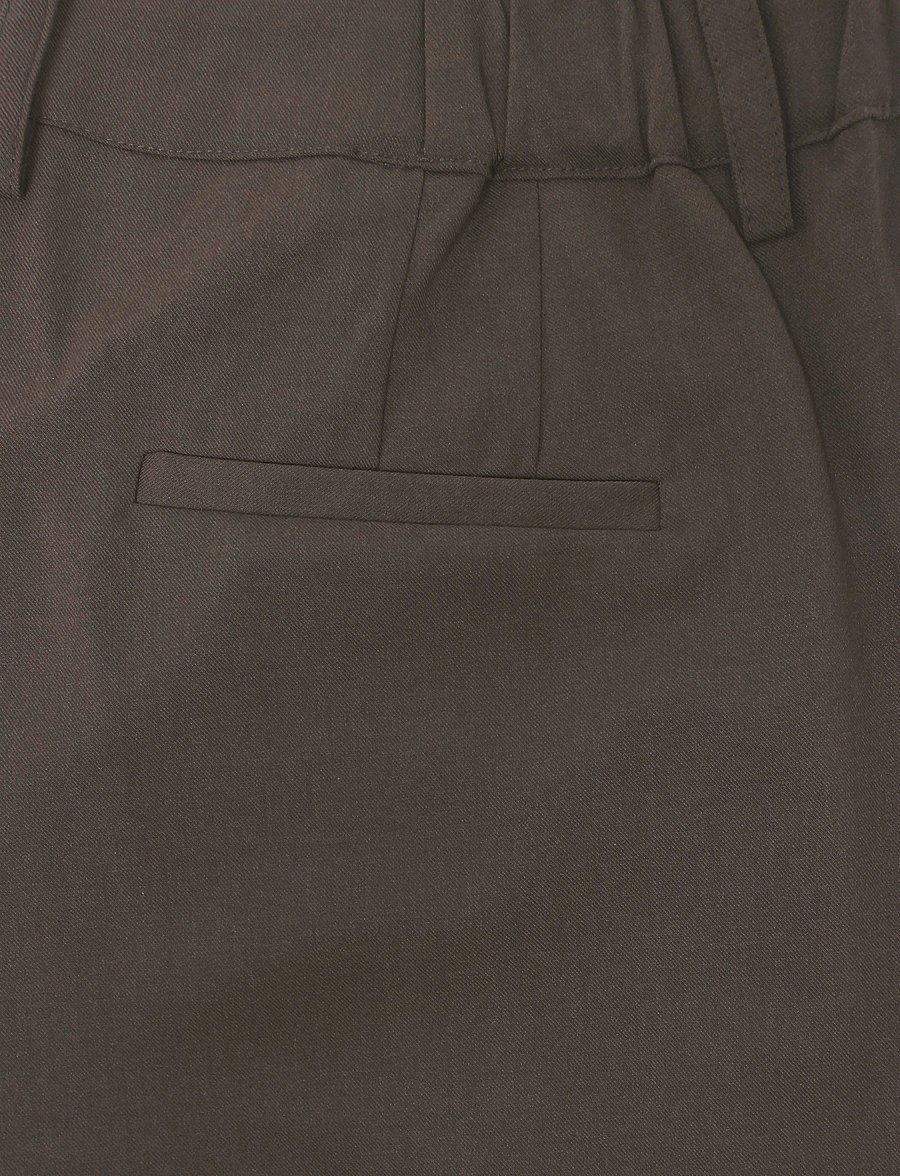 Claire Woman - Cwtitina - slim fit-byxor - cacao melange - 2