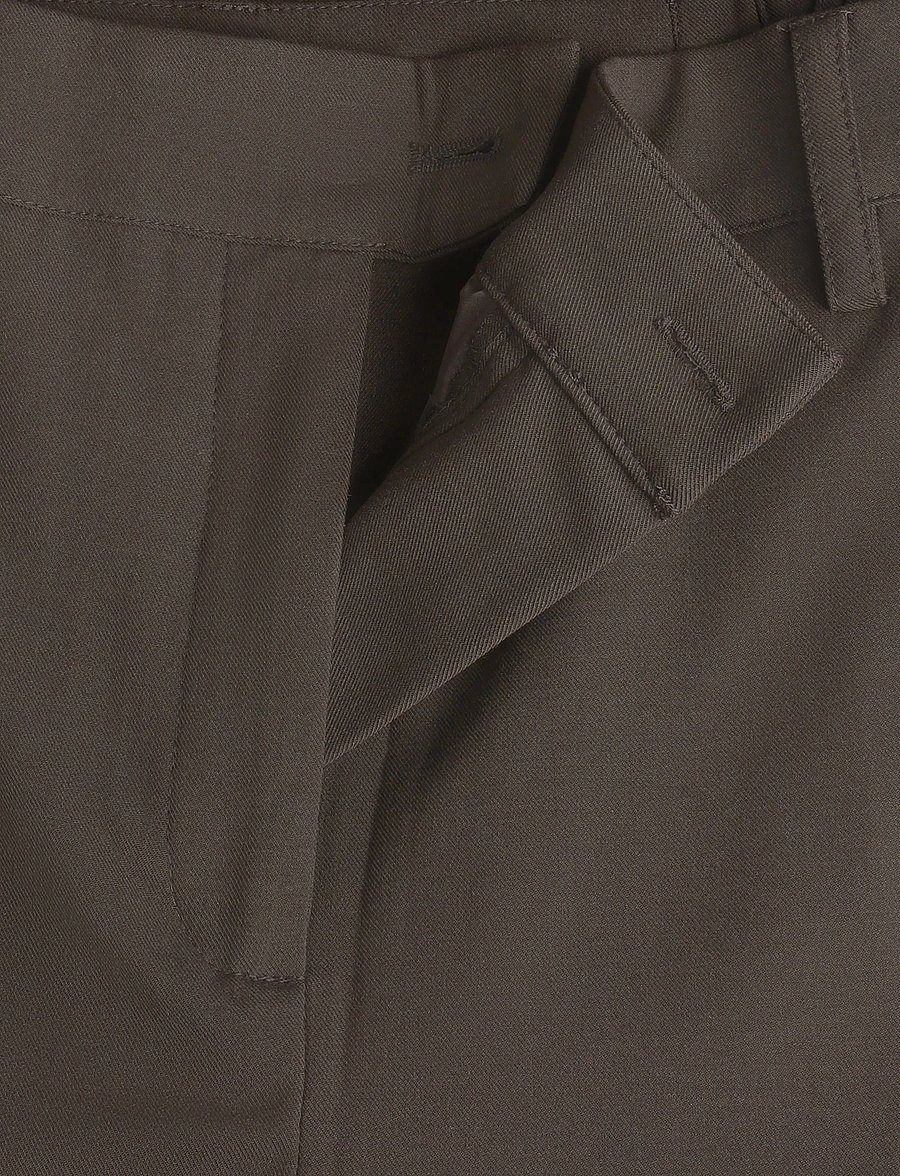 Claire Woman - Cwtitina - slim fit-byxor - cacao melange - 3