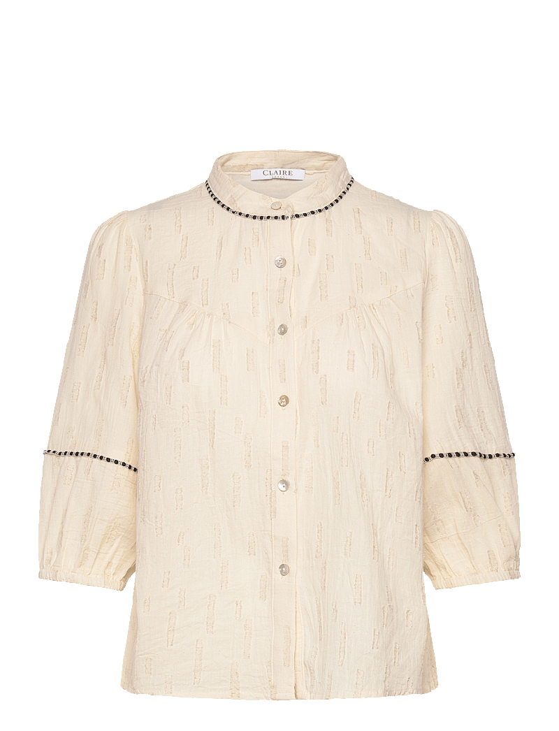 Claire Woman - CWRebeka - kortermede skjorter - gardenia - 0