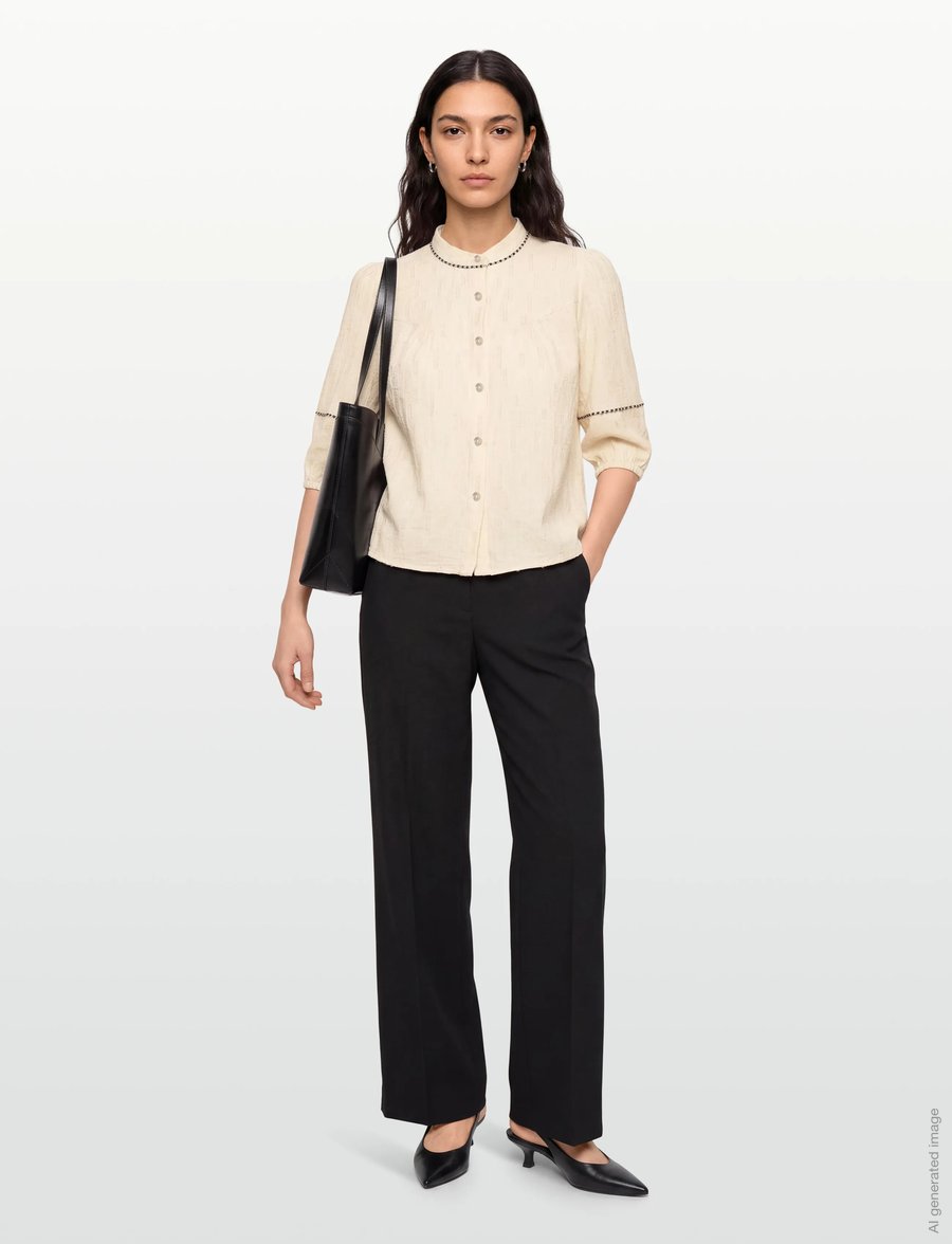 Claire Woman - CWRebeka - kortærmede skjorter - gardenia - 0