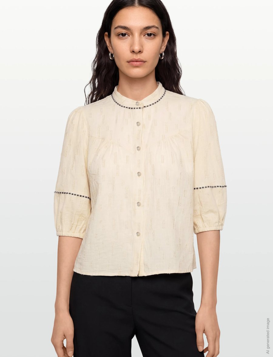 Claire Woman - CWRebeka - kortærmede skjorter - gardenia - 3