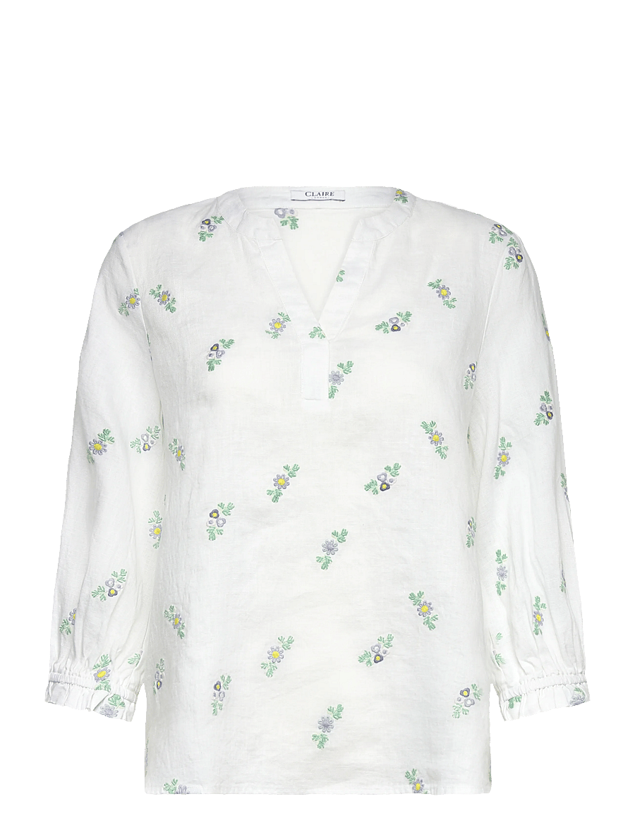 Claire Woman - Cwrikkeliza - leinenhemden - angel blue - 1