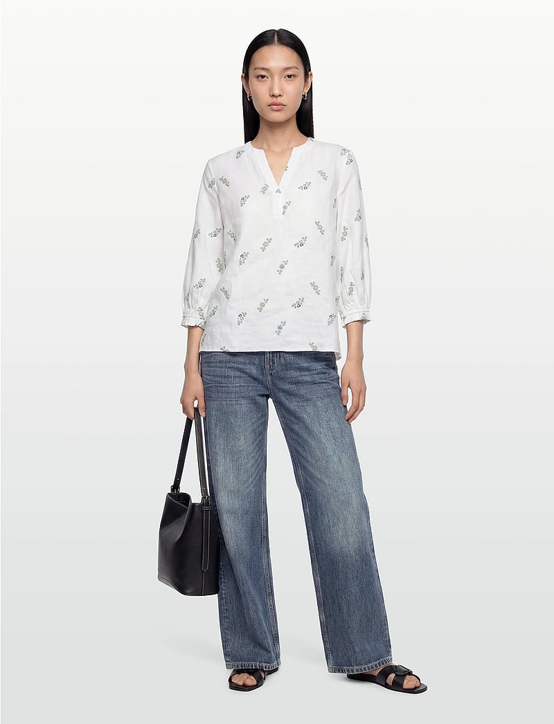 Claire Woman - Cwrikkeliza - linen shirts - angel blue - 0