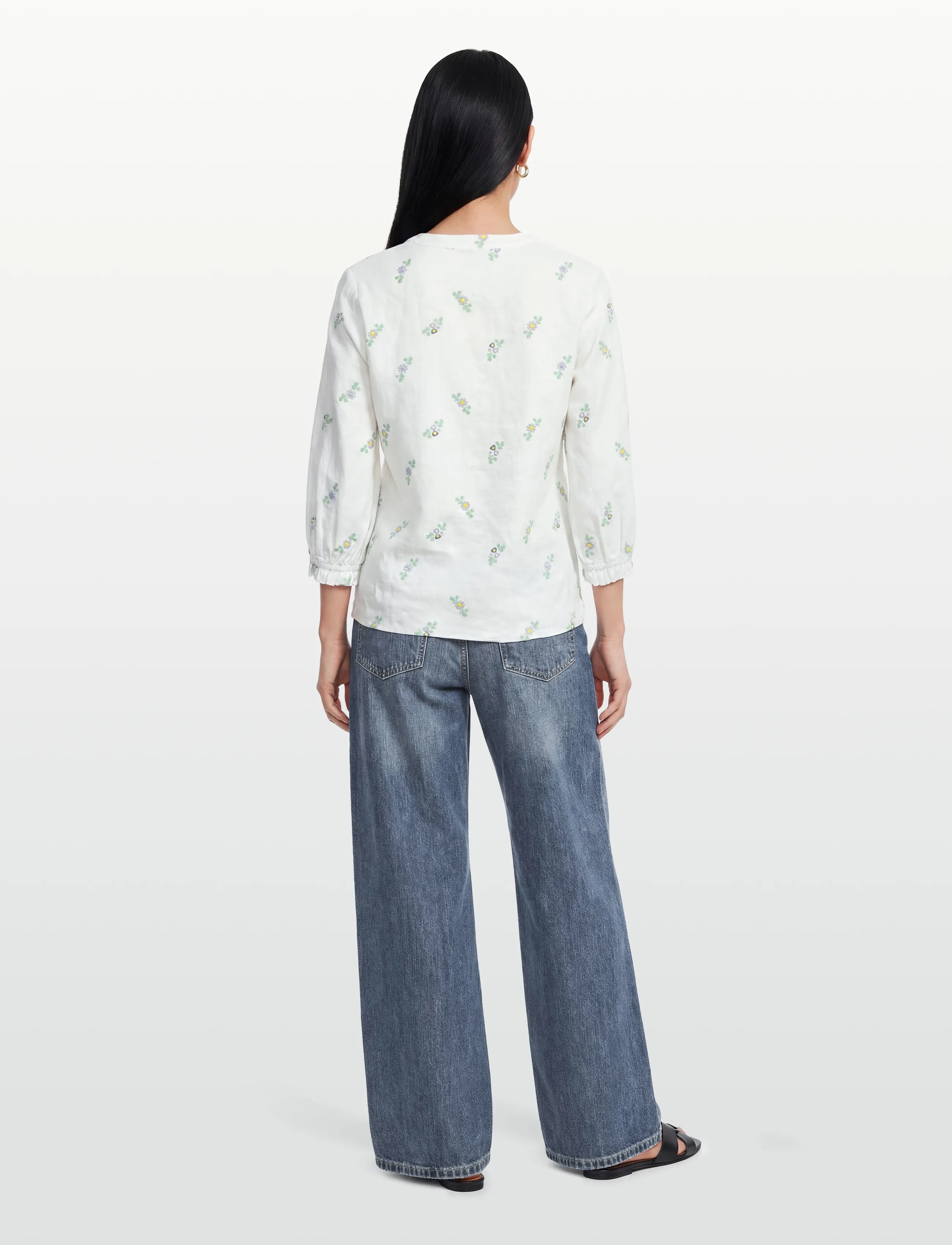 Claire Woman - Cwrikkeliza - leinenhemden - angel blue - 4