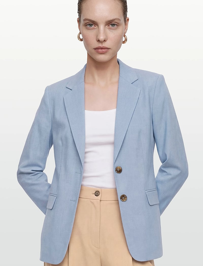 Claire Woman - Cwestella - enkeltradede blazere - vista blue - 3