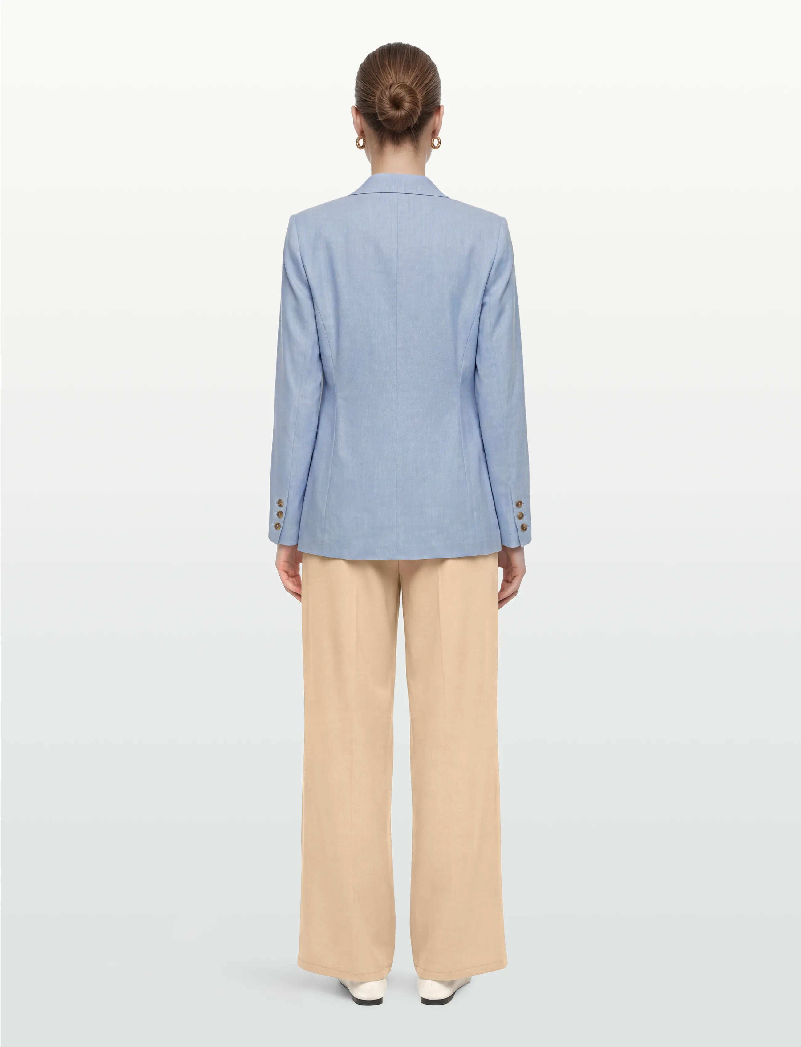 Claire Woman - Cwestella - enkeltradede blazere - vista blue - 4