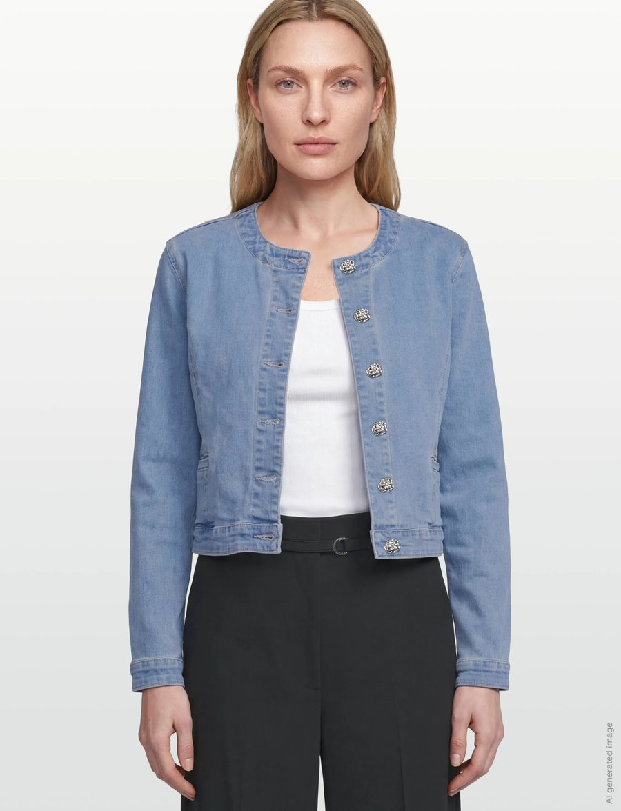 Claire Woman - Cweugeinia - frühlingsjacken - light blue denim - 3