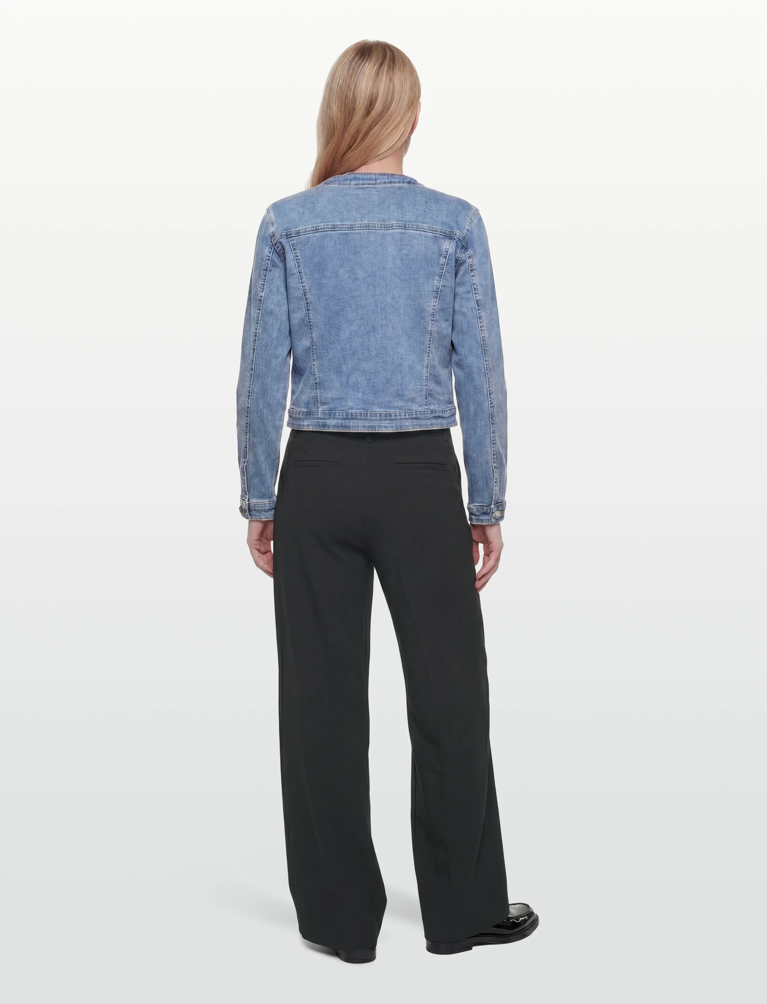 Claire Woman - Cweugeinia - forårsjakker - light blue denim - 4