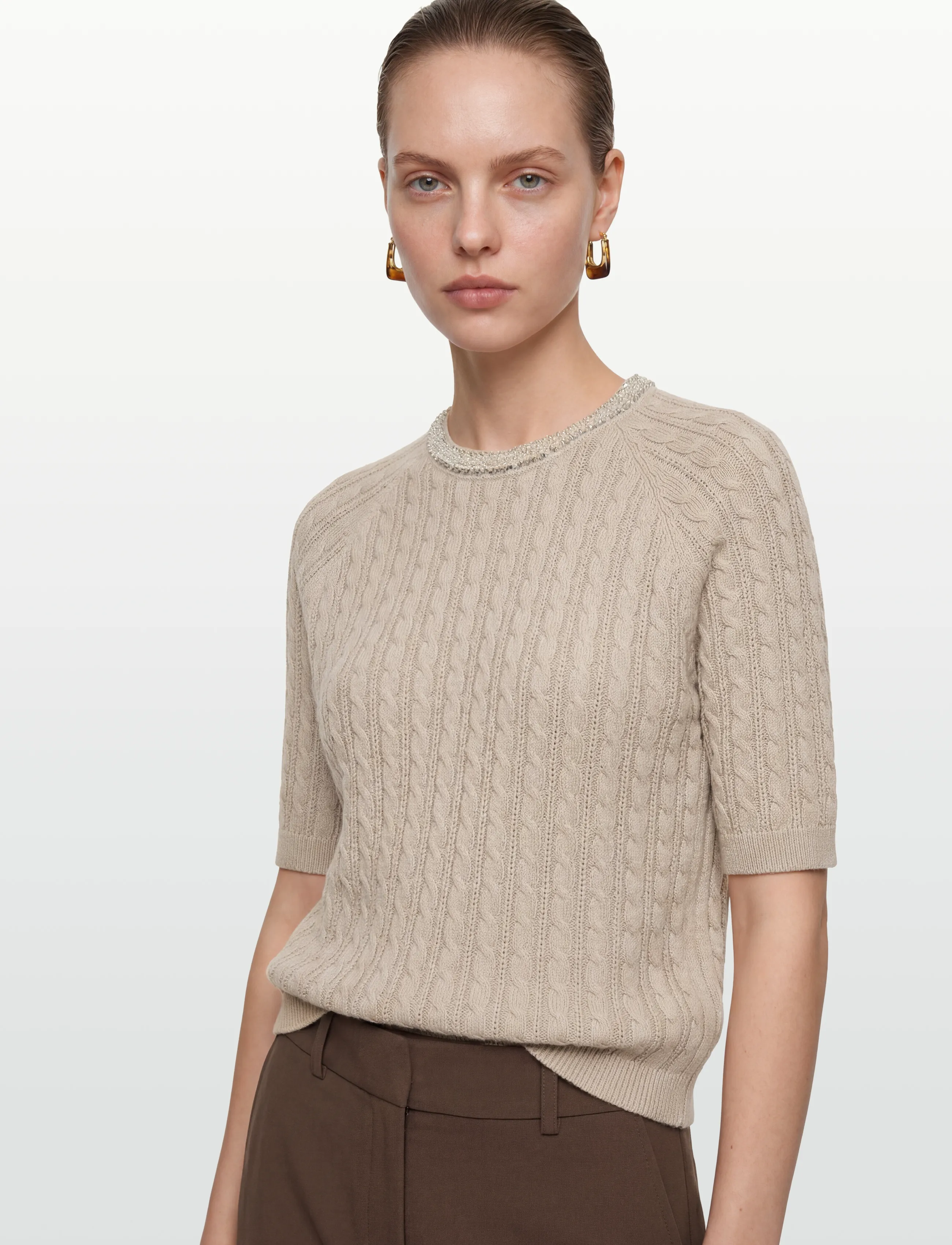 Claire Woman - Cwpearline - neulepuserot - sand stone - 3