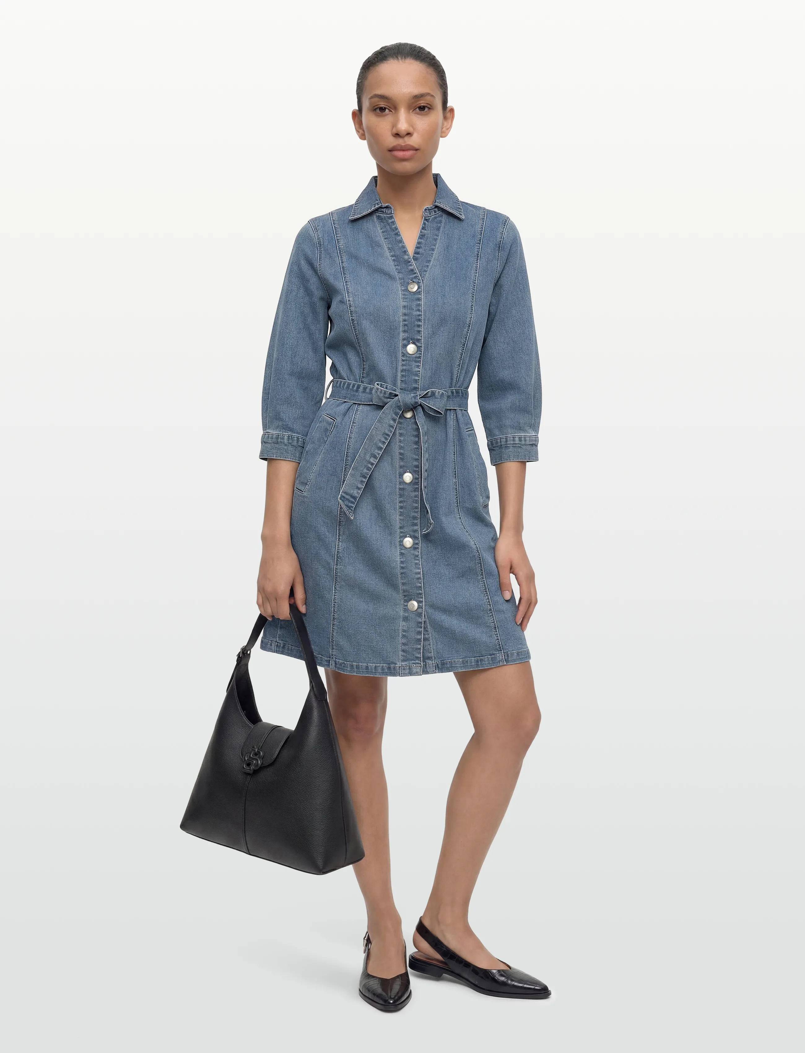 Claire Woman Cwkimmie, 40, Blue, Kjoler > Jeans-Kjoler, Dame