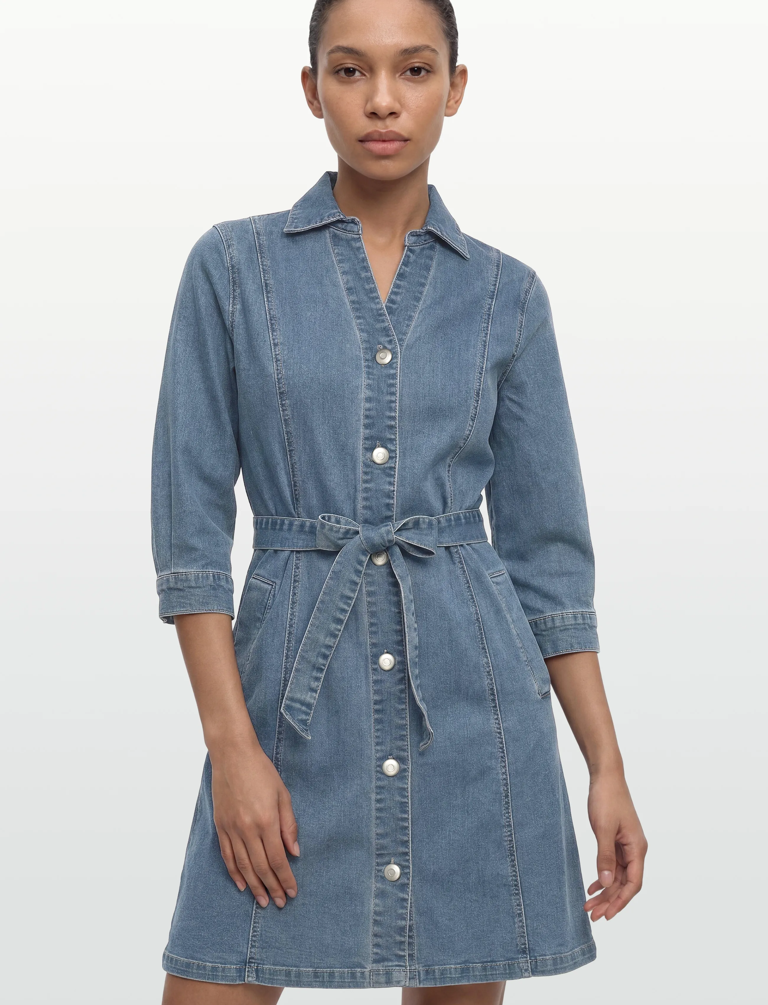 Claire Woman - Cwkimmie - džinsinės suknelės - light blue denim - 4