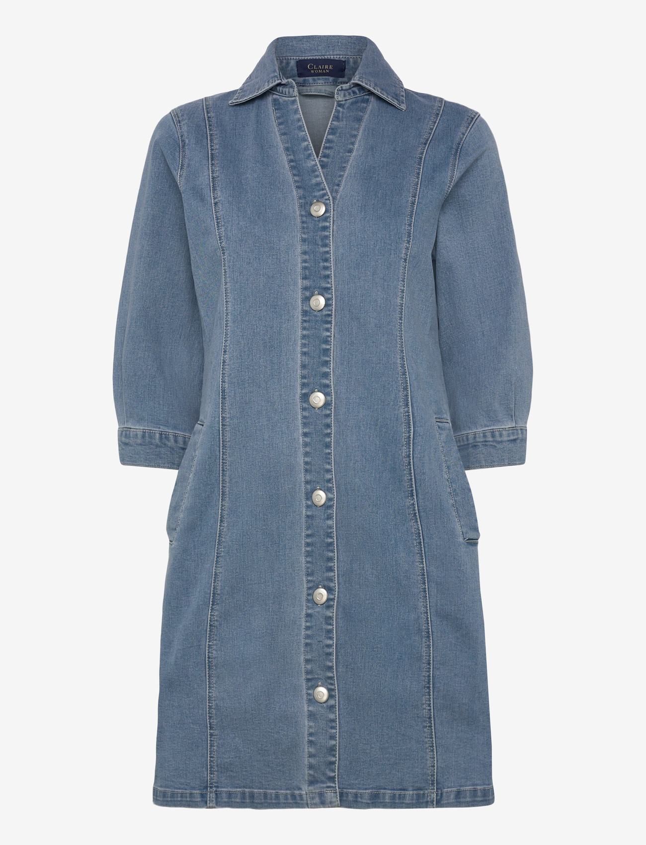 Claire Woman - Cwkimmie - denimkjoler - light blue denim - 2