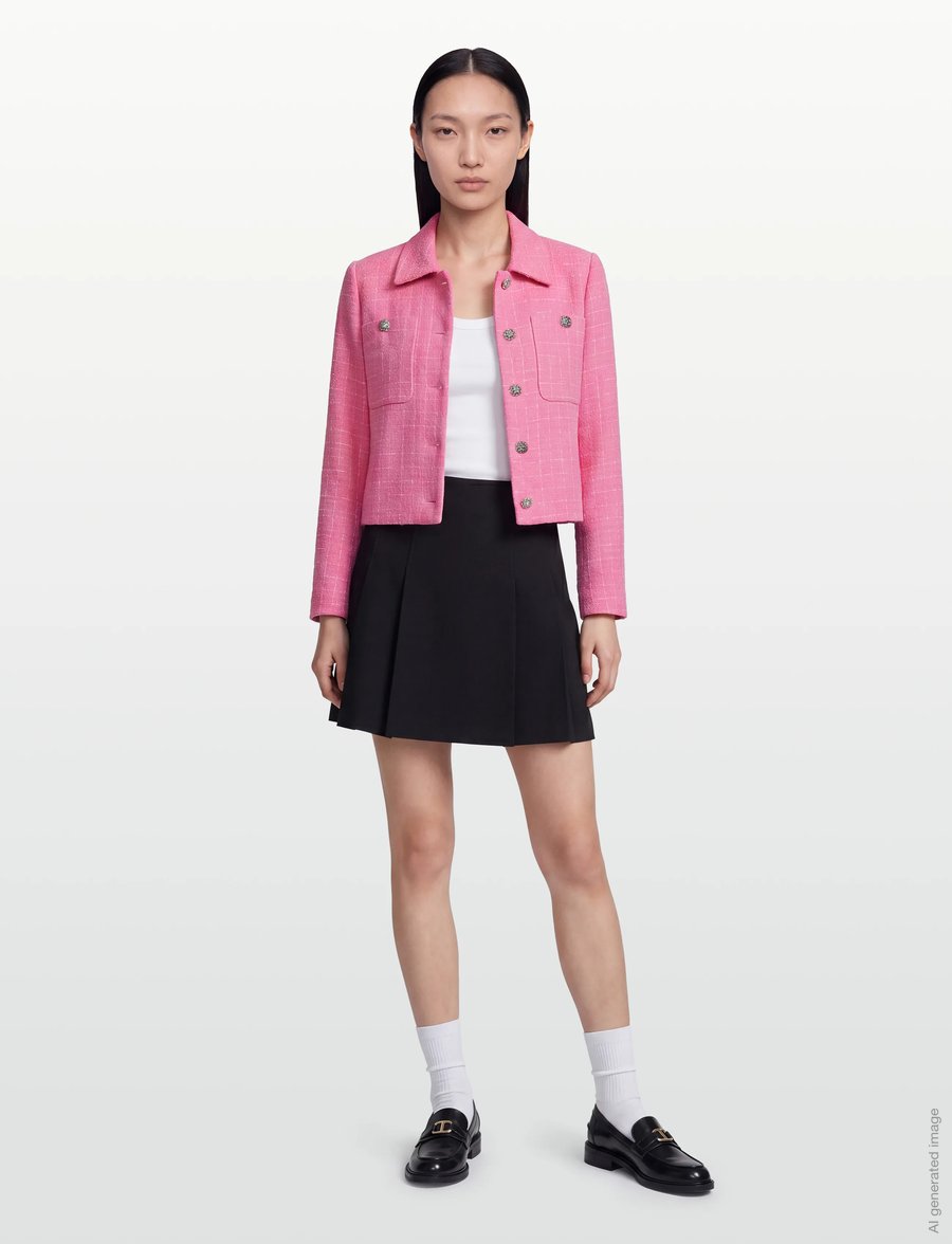 Claire Woman - Cweaemilie - bouclé - coral blush - 0