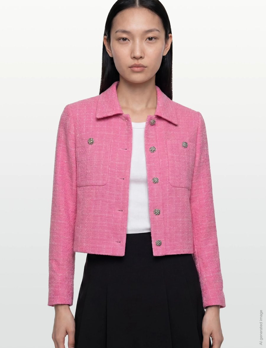Claire Woman - Cweaemilie - bouclé - coral blush - 3
