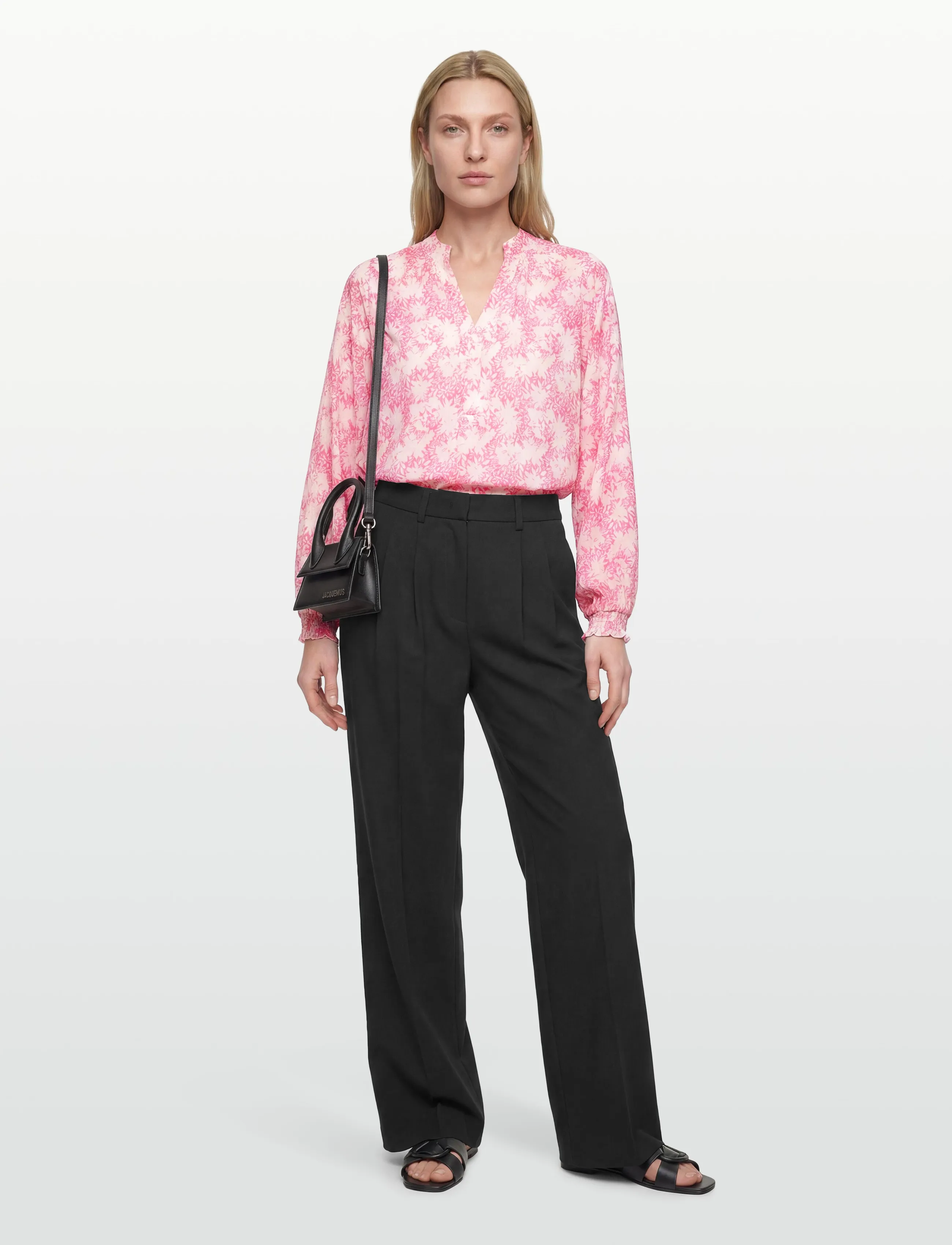 Claire Woman Cwsadie, Kvinder, Blomstret Bluse, Pink, Str: 42