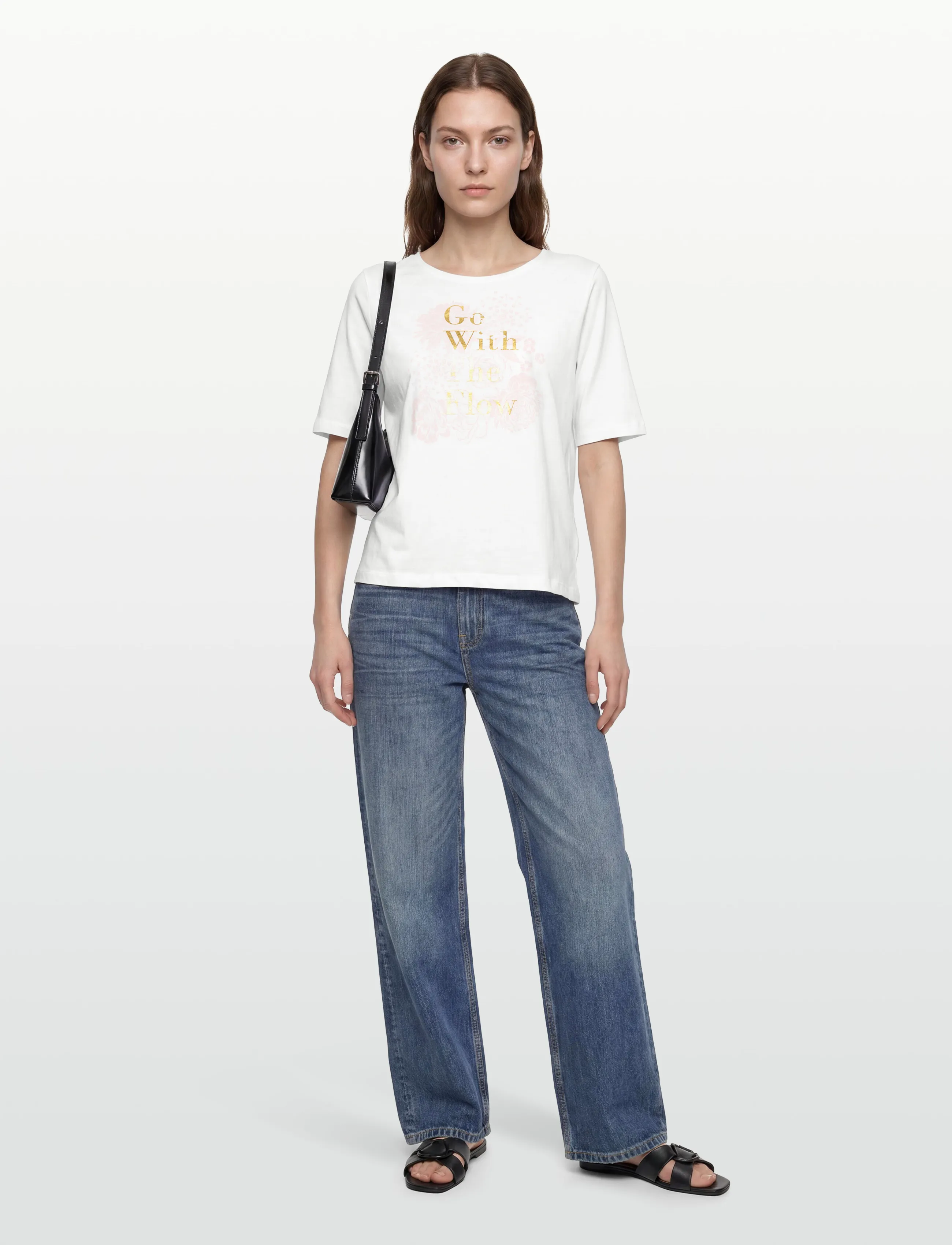 Claire Woman Cwamaryllis - T-shirts & Toppar - PINK TOUCH / white