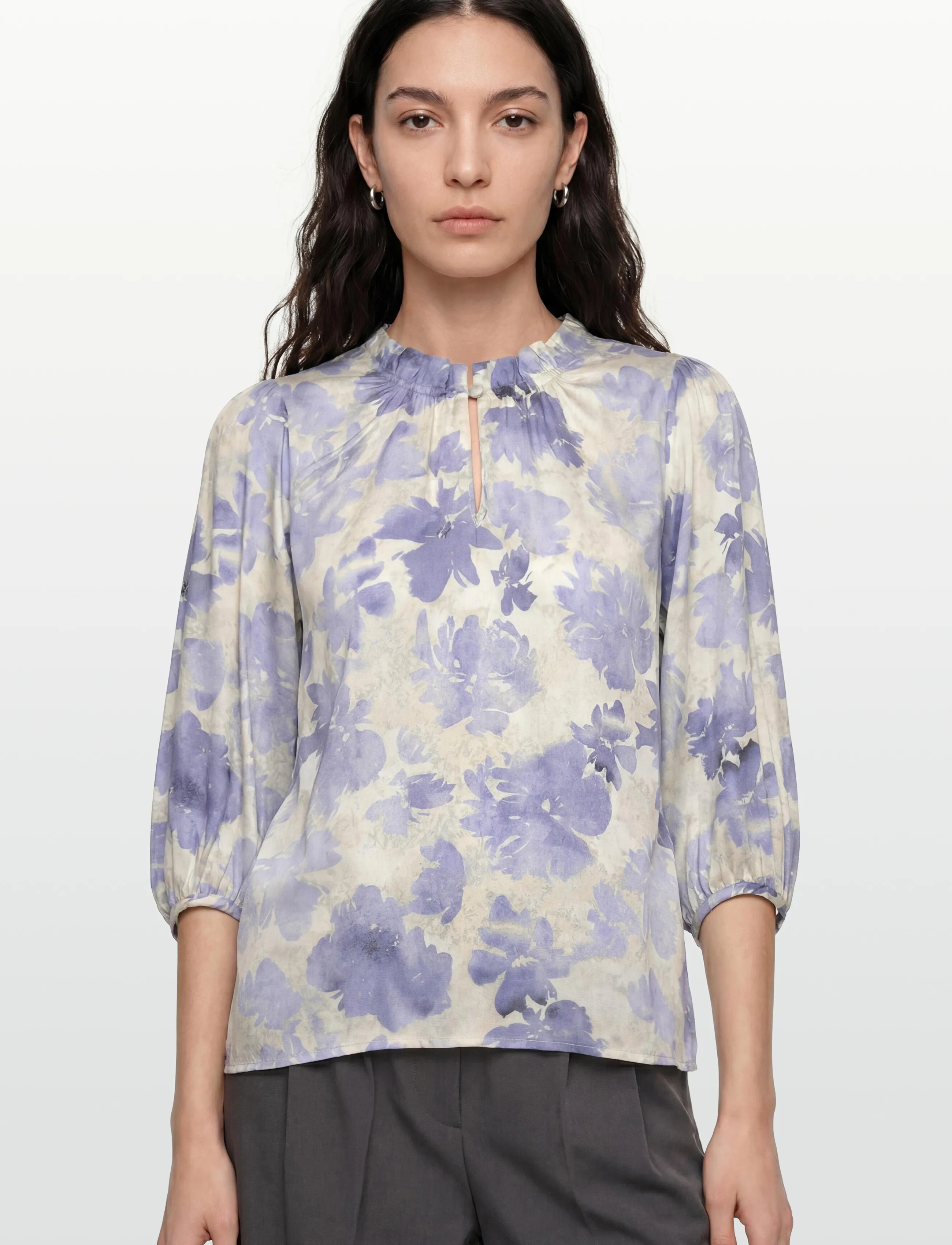 Claire Woman - Cwraquelita - langærmede bluser - blueprint - 3