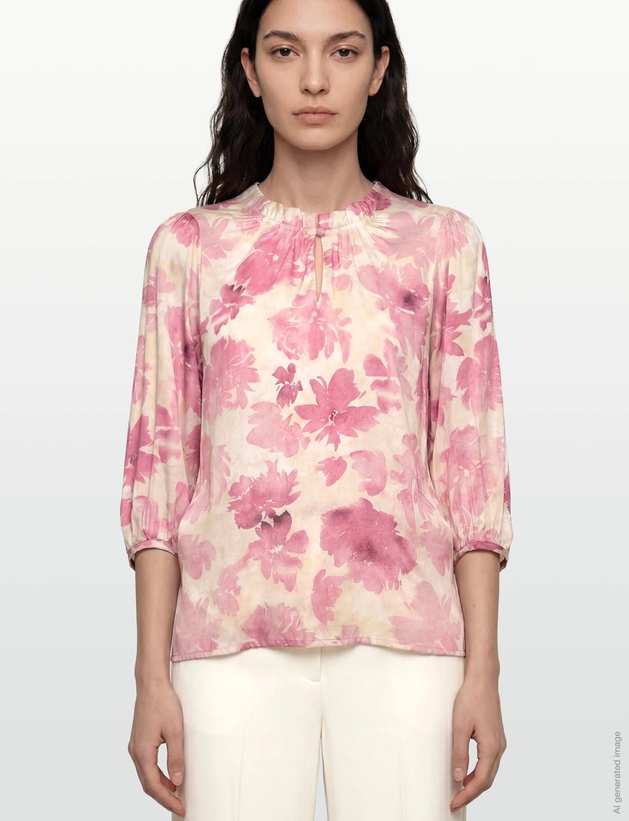 Claire Woman - Cwraquelita - pikkade varrukatega pluusid - coral blush - 3