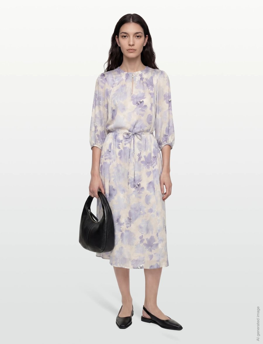 Claire Woman - Cwkailie - robes midi - blueprint - 0