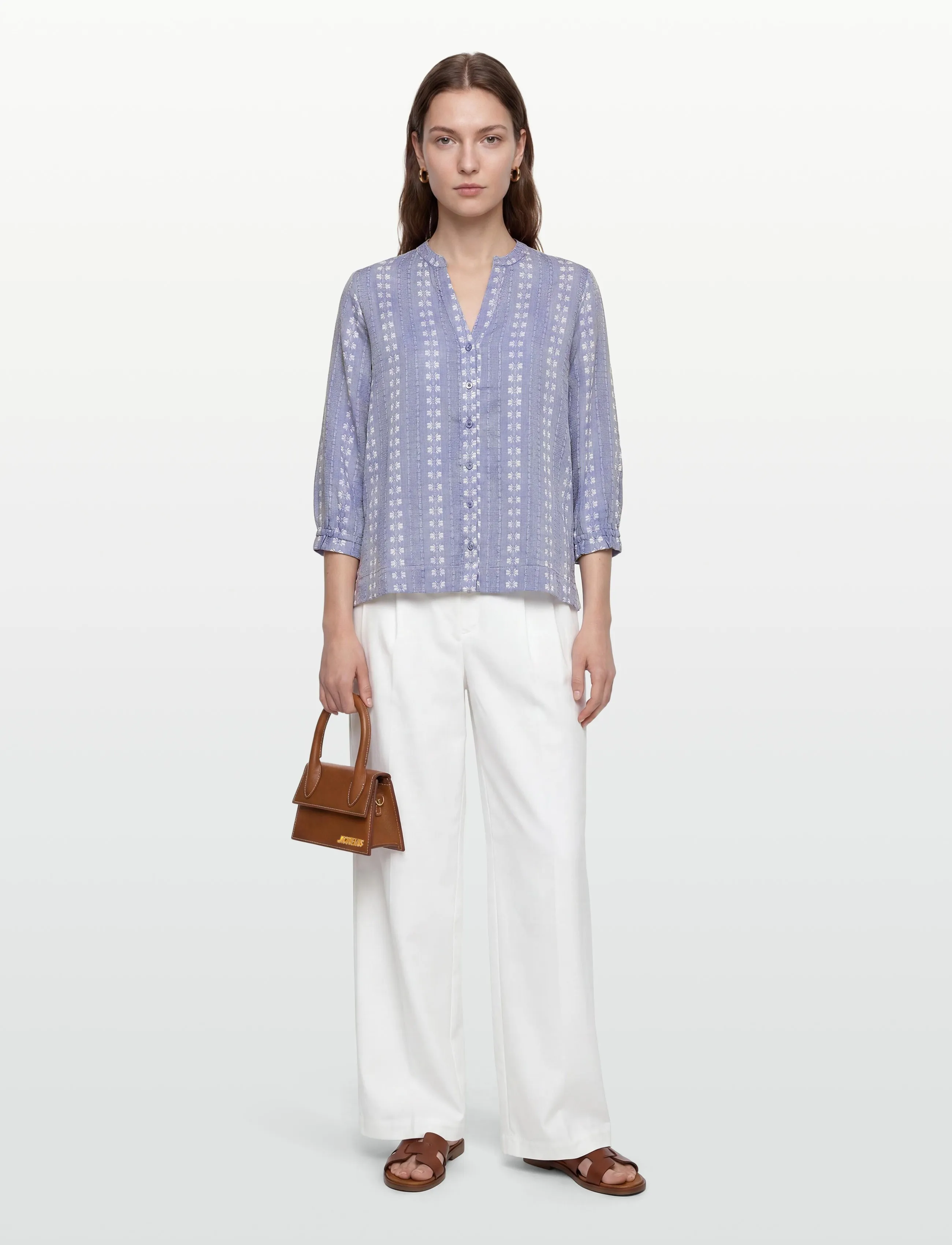 Claire Woman Cwsafira - Langärmlige Hemden - VISTA BLUE / blue
