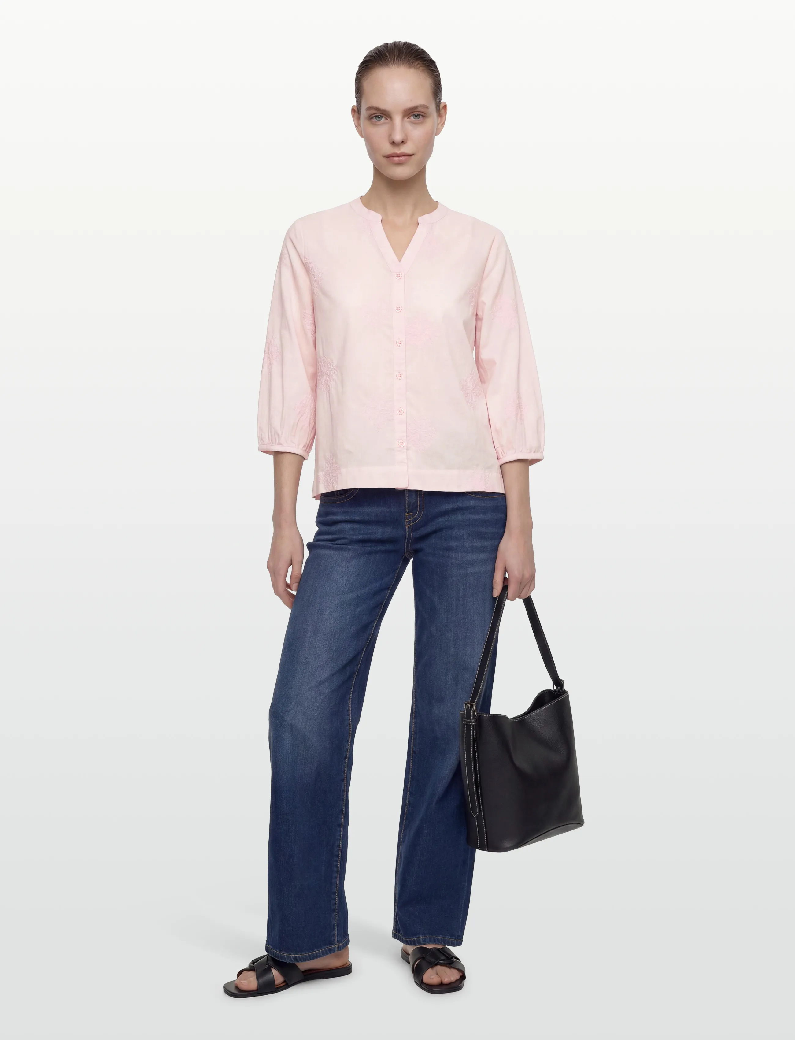 Claire Woman Cwsafira - Langærmede skjorter - PINK TOUCH / pink/rose