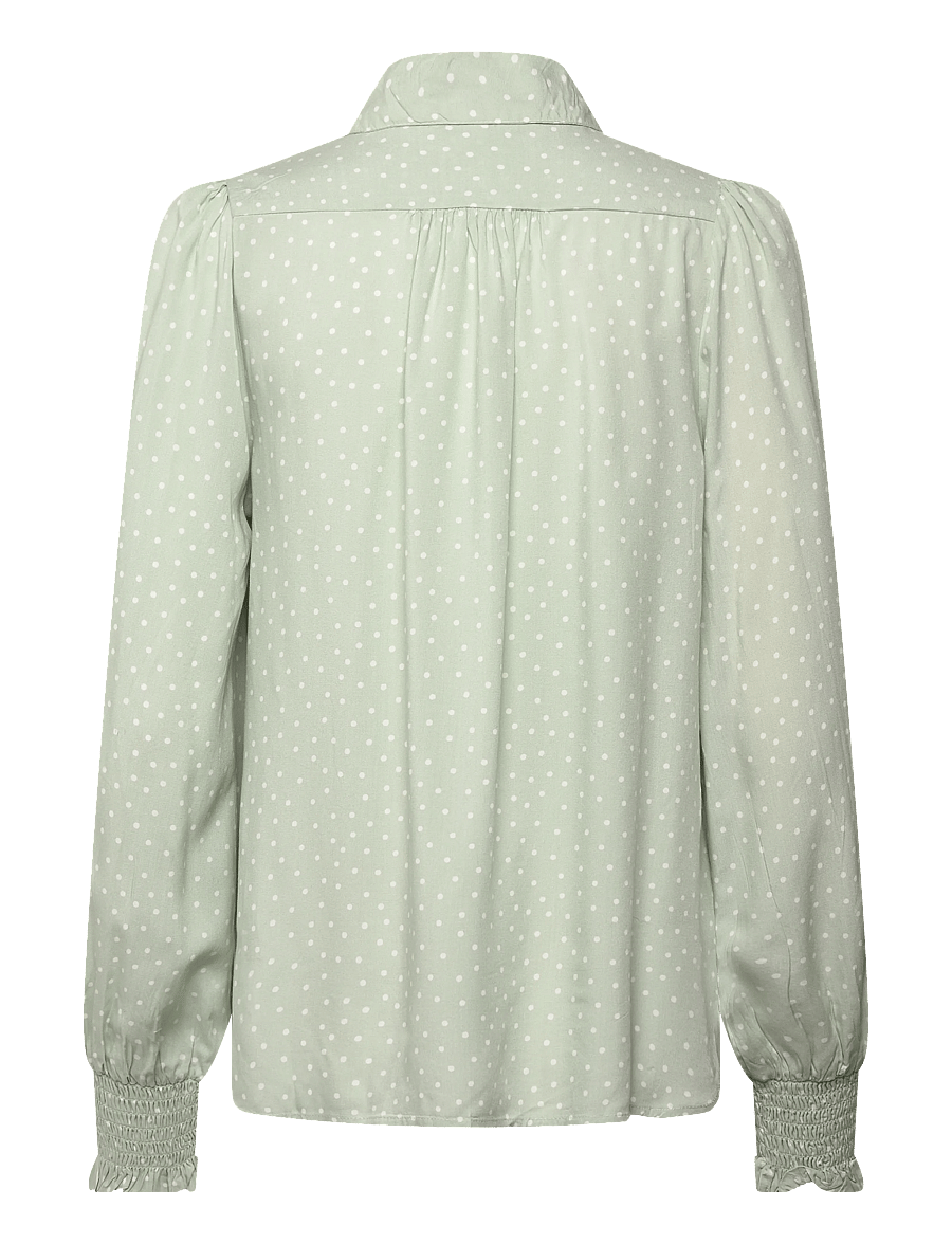 Claire Woman - Cwrhona - long sleeved blouses - pale aqua - 2